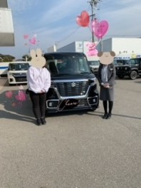 ✧スペーシアカスタム　ブラック　ご納車✧