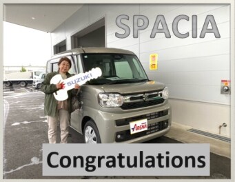 スペーシアご納車‼おめでとうございます(^^)/