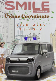 ワゴンＲ　スマイル　クリームコーデ