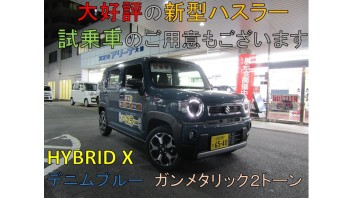 今大好評の新型ハスラー詳しくご説明します！！試乗車もございますのでぜひご来店ください！！スズキの決算もあと少し！！