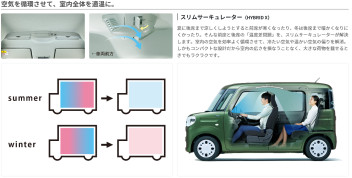 車内は常に快適空間！