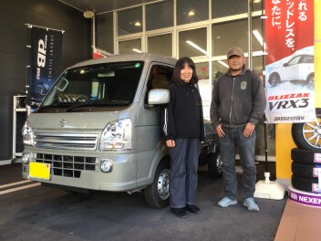 この度はスーパーキャリイご納車ありがとうございました。