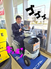 セニアカー試乗してみませんか？　４月３０日までキャンペーンしてます