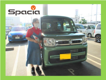 ☆スペーシア納車☆すぐ見つけられる色！