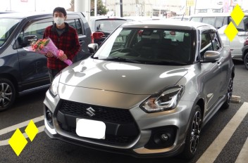 スイフトスポーツ納車させていただきました☆
