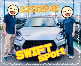 スイフトスポーツ納車でした(^^)/