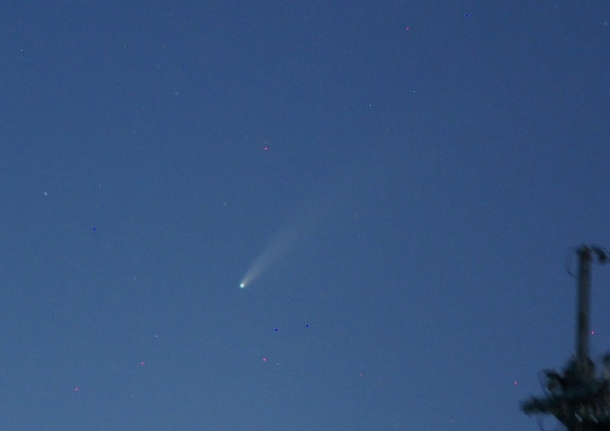 ネオワイズ彗星の写真撮影成功しました！