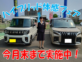 ハイブリッド体感フェアは今月末まで！！