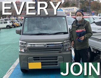 H様エブリイご納車　担当都外川