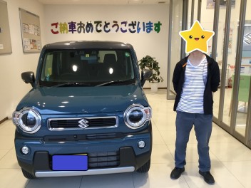 新型ハスラーの新色納車いたしました！