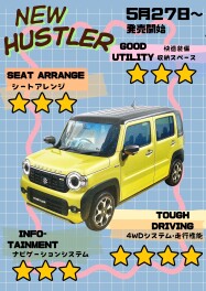 NEWハスラー、ハスラータフワイルド本日発表発売！！
