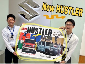 スズキコネクトに対応☆NEWハスラー！ さらに、タフなスタイルのNEWハスラー タフワイルド！
