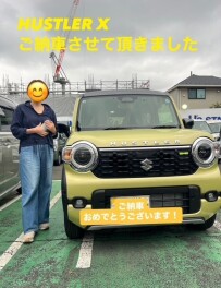 ハスラー新色　フュージョンイエローパールメタリックご納車させて頂きました