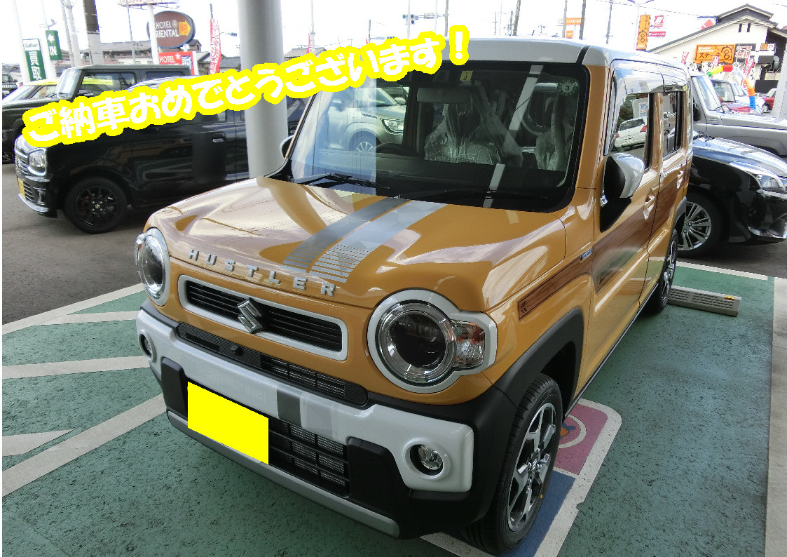名取店第一号☆とってもおしゃれなカスタマイズの新型ハスラーご納車