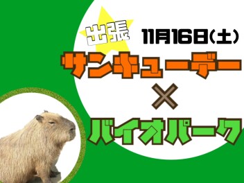 【いよいよ明日☆】サンキューデーＩＮバイオパーク