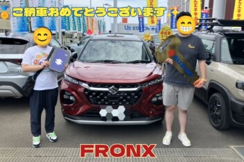 フロンクスご納車でした♪
