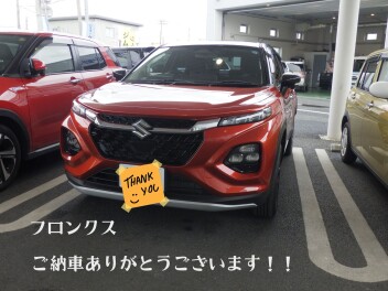 ★フロンクス納車させて頂きました☆