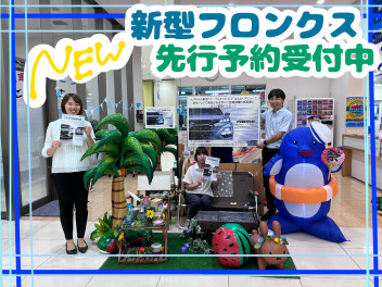 新型フロンクス先行予約受付中！！夏季休業のお知らせ【スズキアリーナ伊勢崎】