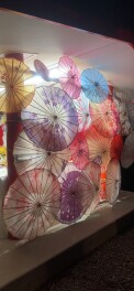 春日神社【和傘飾り】♪
