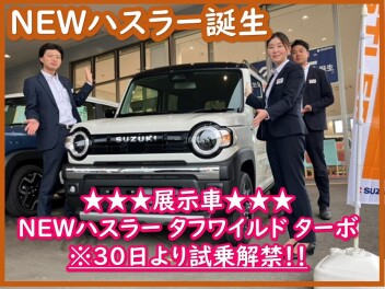 “遊べる軽”「ハスラー」と「ハスラー タフワイルド」が新しくなりました!!