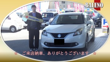 バレーノ、ご来店納車に感謝致します！！