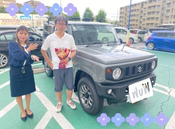M様ジムニーご納車　担当キシモト