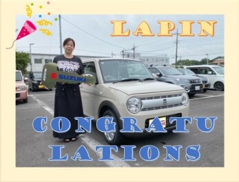 ラパンLCご納車です♪おめでとうございます‼
