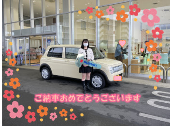 ラパンご納車させていただきました☆