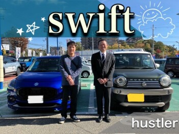 M様スイフトご納車　担当ウエノ