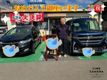 おめでとうございます！当店3台目の新型スペーシアご納車です！