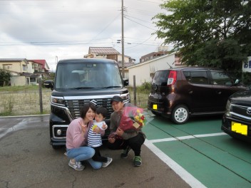 S様　スペーシアカスタム　ご納車です。