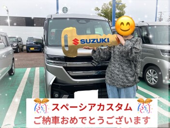 スペーシアカスタムご納車致しました！