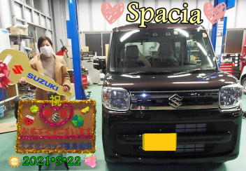 スズキショップ福島鎌田　☆スペーシアご納車です☆