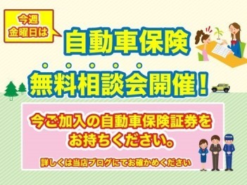 毎週金曜日は自動車保険無料診断会