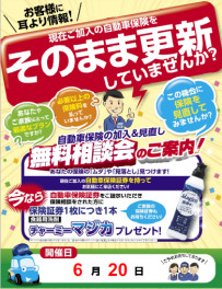 ６月２０日は保険診断会