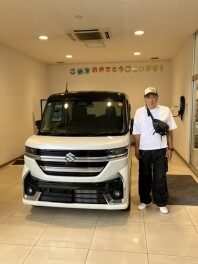 Ｋ様にスペーシアカスタムをご納車致しました！！