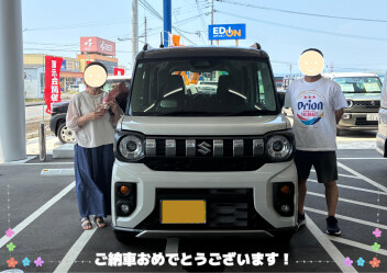 スペーシアギア納車させていただきました！