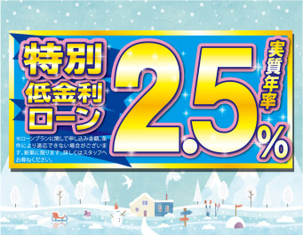 Winter Fair!!★☆★特別低金利ローン★☆★