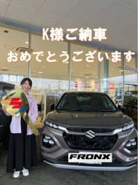 大人気・フロンクスご納車です！！