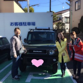 ～★新車ジムニーご納車しました★～