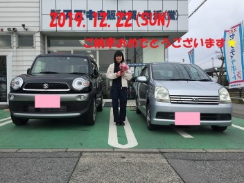 おめでとうございます！クロスビーご納車です！お似合いです♡♡