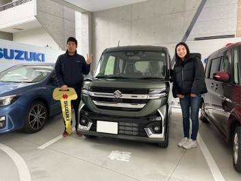 スペーシアカスタム　ご納車おめでとうございます