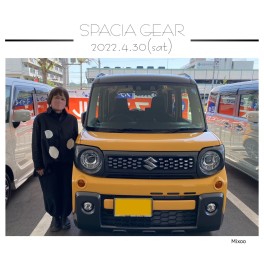 ☆S様スペーシアギアご納車おめでとうございます☆