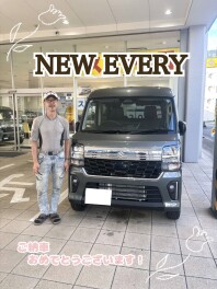 エブリイワゴンご納車させていただきました！