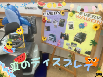 夏のディスプレイ