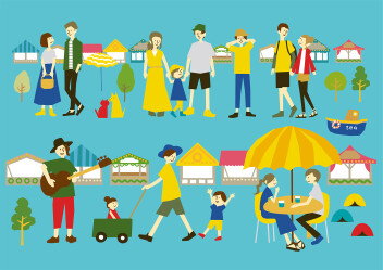 某企業の夏祭りに参加しました