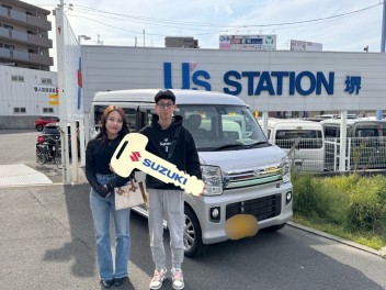 A様　エブリイワゴンご納車おめでとうございます！！！