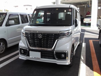 スペーシアカスタム　ＨＹＢＲＩＤ　ＸＳターボ　納車させていただきました★