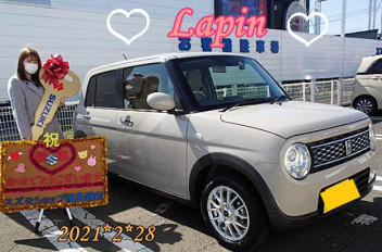 スズキショップ福島鎌田　☆ラパンご納車です☆