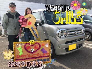 スズキショップ福島鎌田　☆ワゴンRスマイルご納車です☆